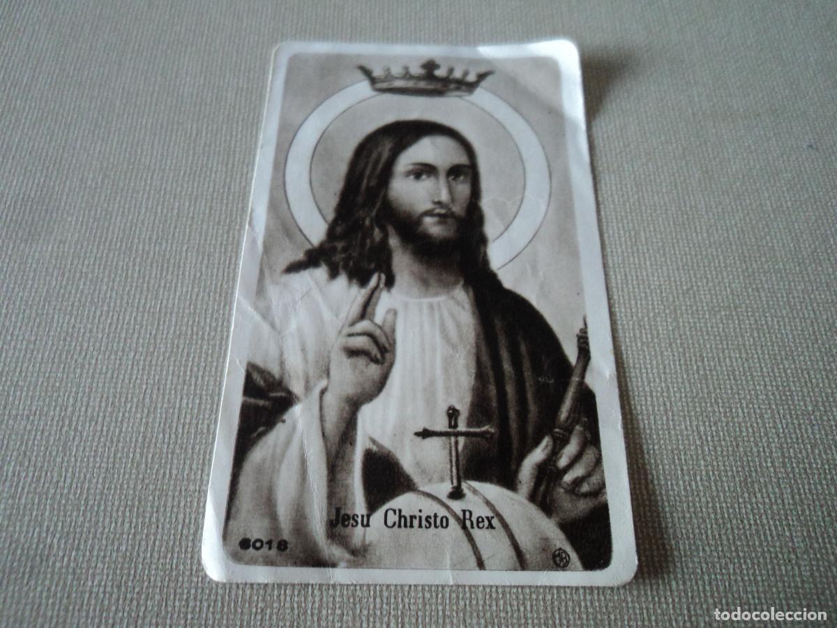Postales: Antigua estampa - JESU CHRISTO REX, MB 6018, ORACION A CRISTO REY