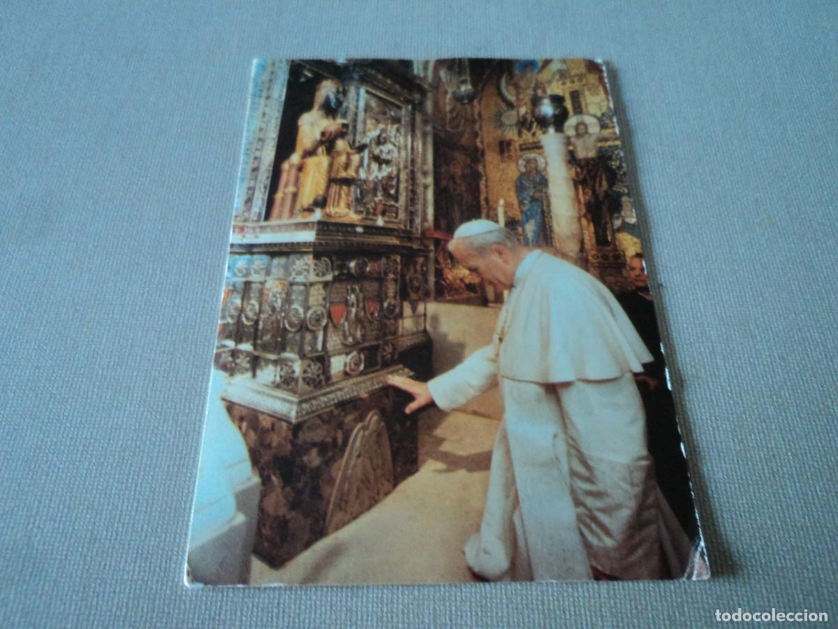 Postales: PREG&Agrave;RIA FETA EN CATAL&Agrave; PEL PAPA JOAN PAU II A MONTSERRAT, 12 x 8,5 cm