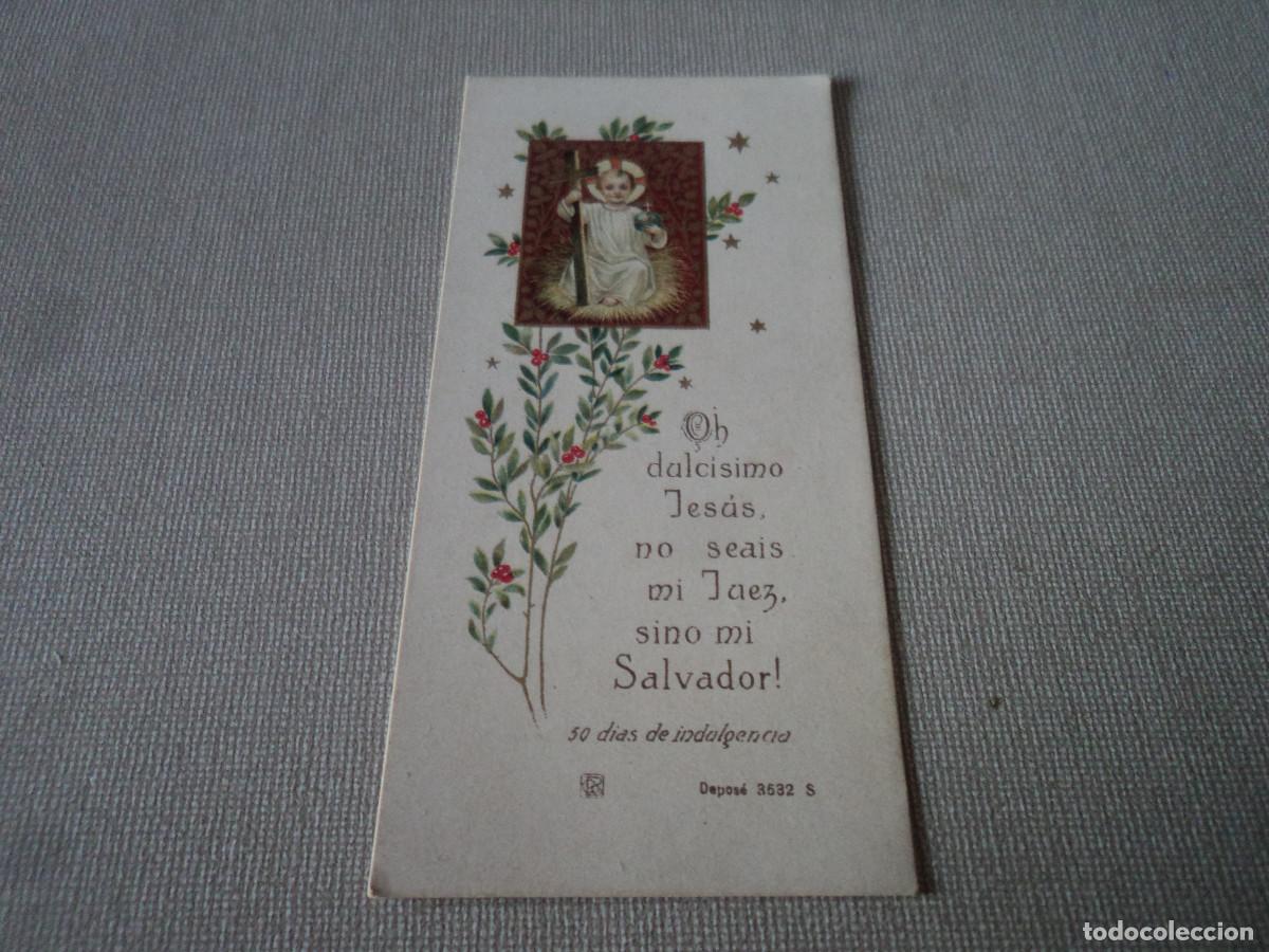 Postales: OH DULCISIMO JESUS NO SEAIS MI JUEZ, SINO MI SALVADOR, ED. JOANNES FIDELIS, 10,5 X 5 CM