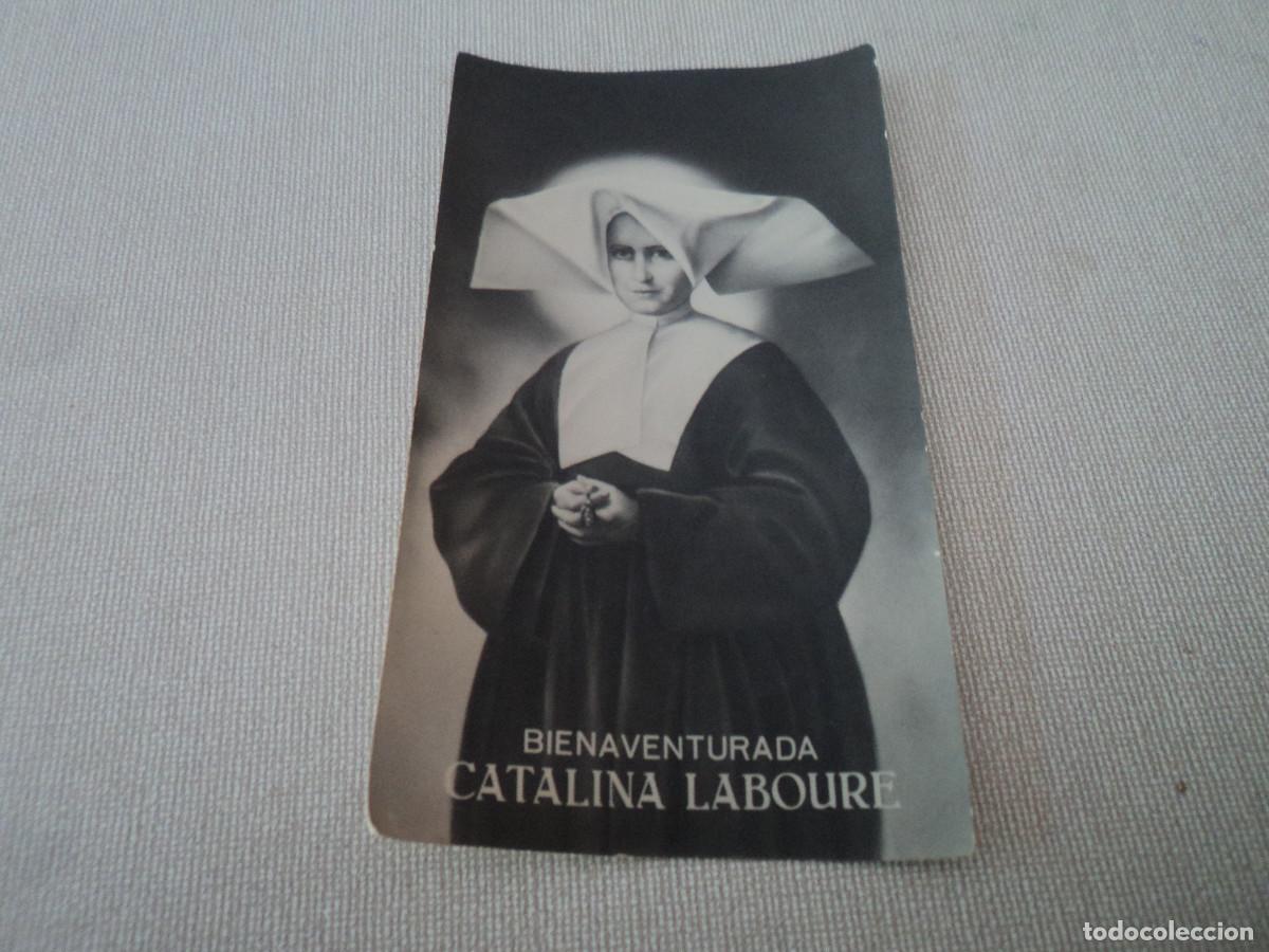 Postkarten: estampa antigua, bienaventurada catalina laboure, 11 x 6 cm