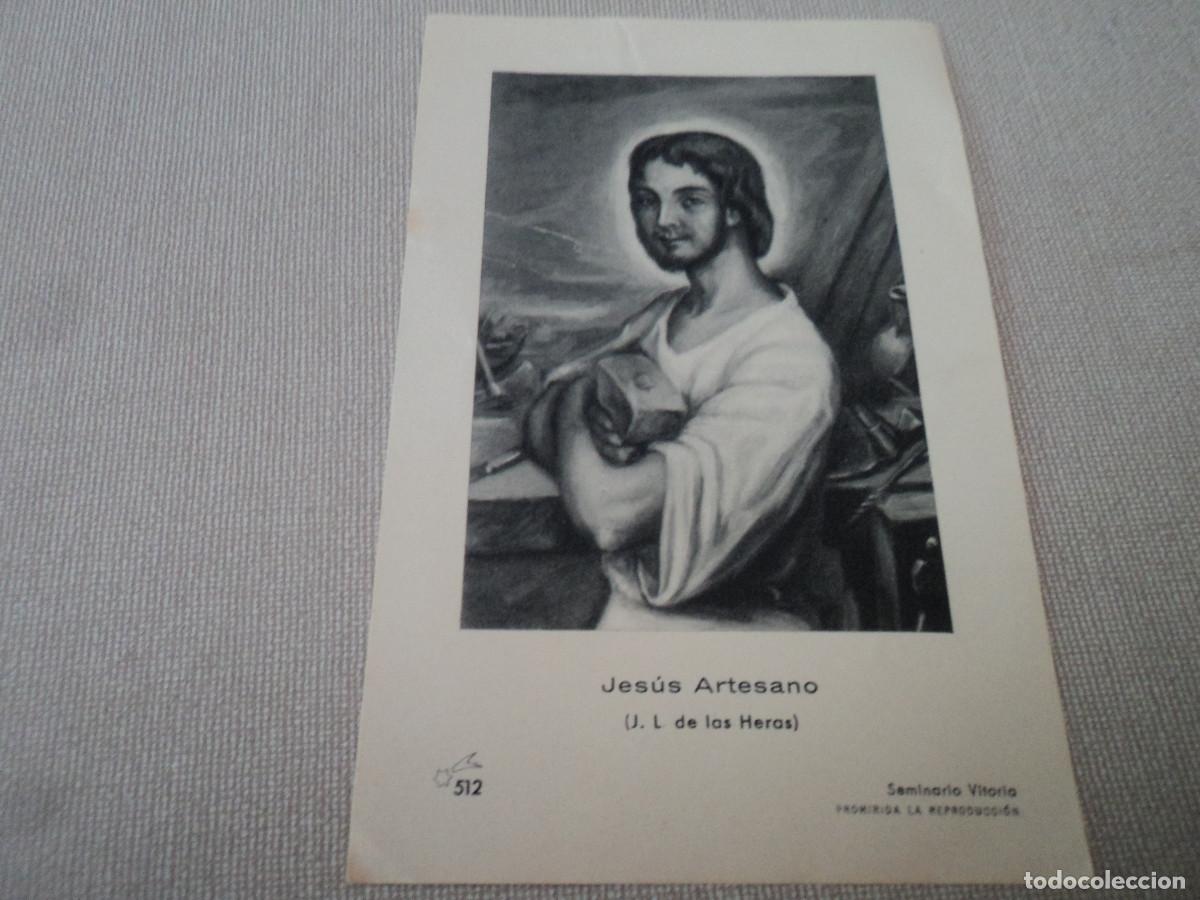 Postkarten: estampa antigua, jesus artesano (j. l. de las heras) seminario vitoria, 512
