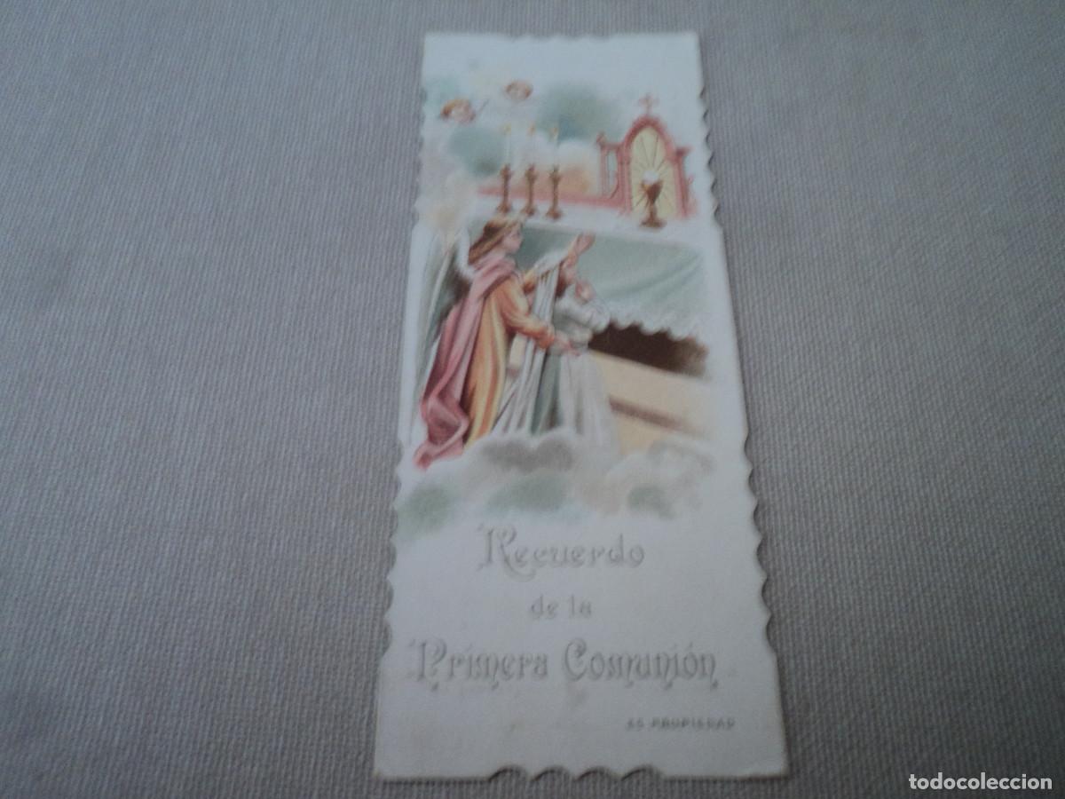 Postkarten: recordatorio de primera comunion, troquelado, 1905, estamperia sola, puertaferrisa
