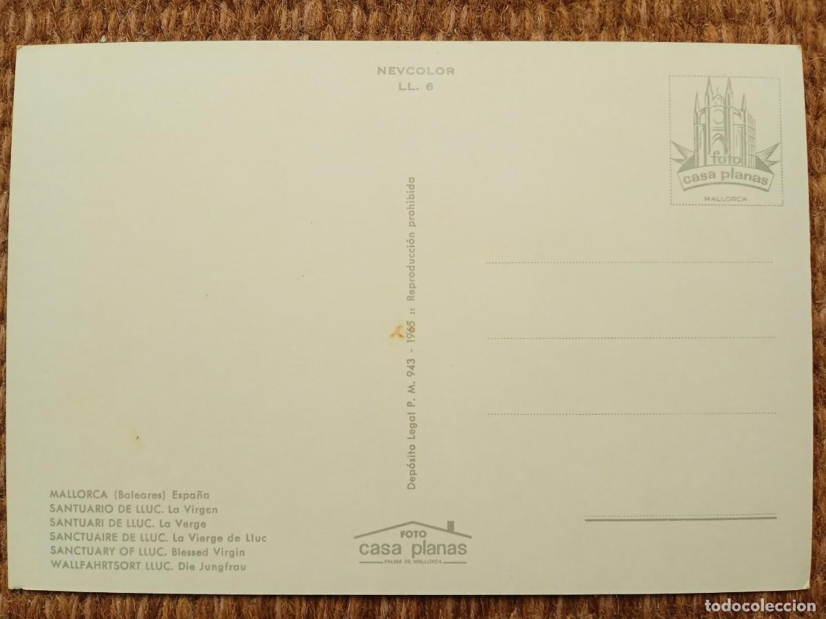 Postales: VIRGEN DE LLUC - MALLORCA - Foto 2