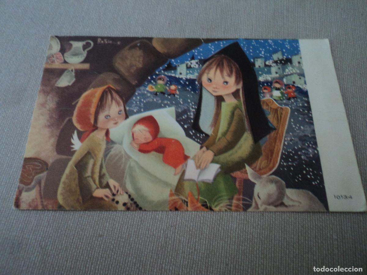Postales: felicitacion navide&ntilde;a, del colegio parvulario jeromin, 1013/4, ilustra rafela