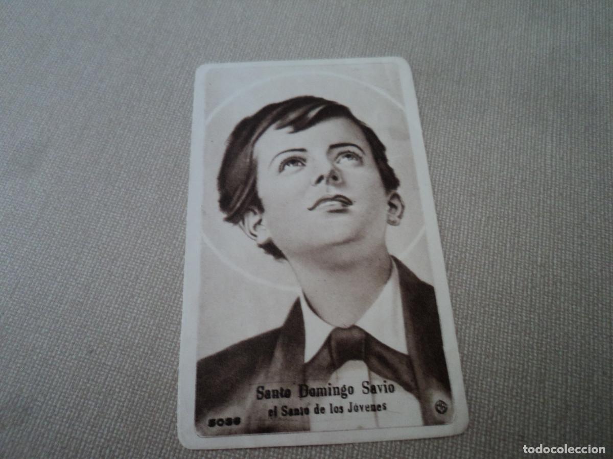 Postales: antigua estampita, santo domingo savio, el santo de los jovenes, mb 5036