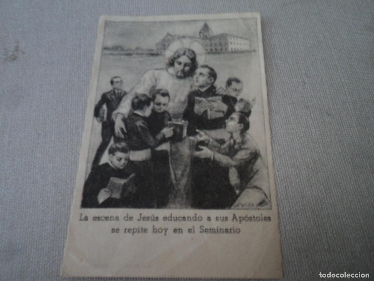 Cartes Postales: antigua estampilla, jesucristo formador de sacerdotes