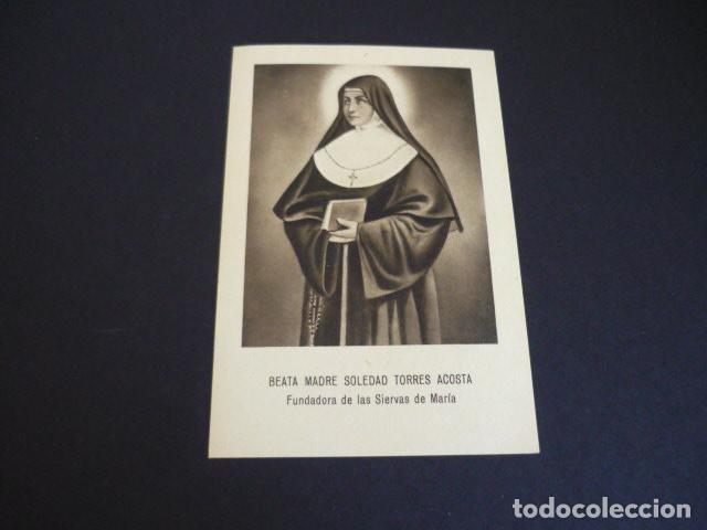 Postcards: BEATA MADRE SOLEDAD TORRES ACOSTA ANTIGUA ESTAMPA