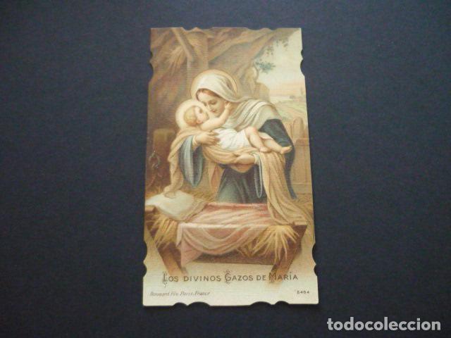 Cartoline: LOS DIVINOS GOZOS DE MARIA ANTIGUA ESTAMPA CROMOLITOGRAFICA