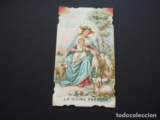 Postais: LA DIVINA PASTORA ANTIGUA ESTAMPA CROMOLITOGRAFICA