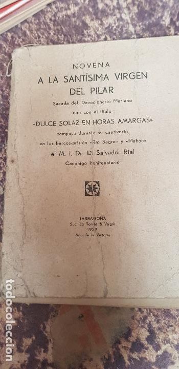 Postales: NOVENA A LA SANTISIMA VIRGEN DEL PILAR 1939