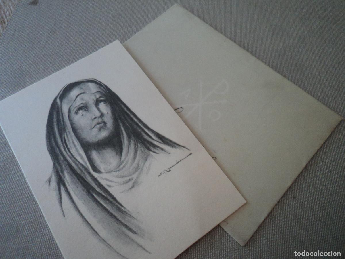 Cartes Postales: antiguo sobre de luto con recordatorio farmaceutico, 1962