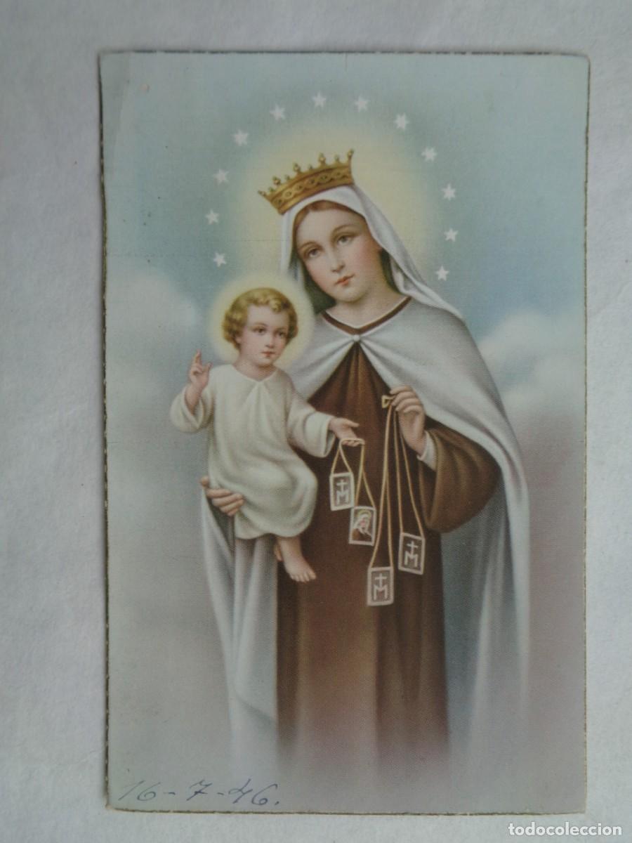 Postales: PRECIOSA POSTAL CON DIBUJO DE LA VIRGEN DEL CARMEN