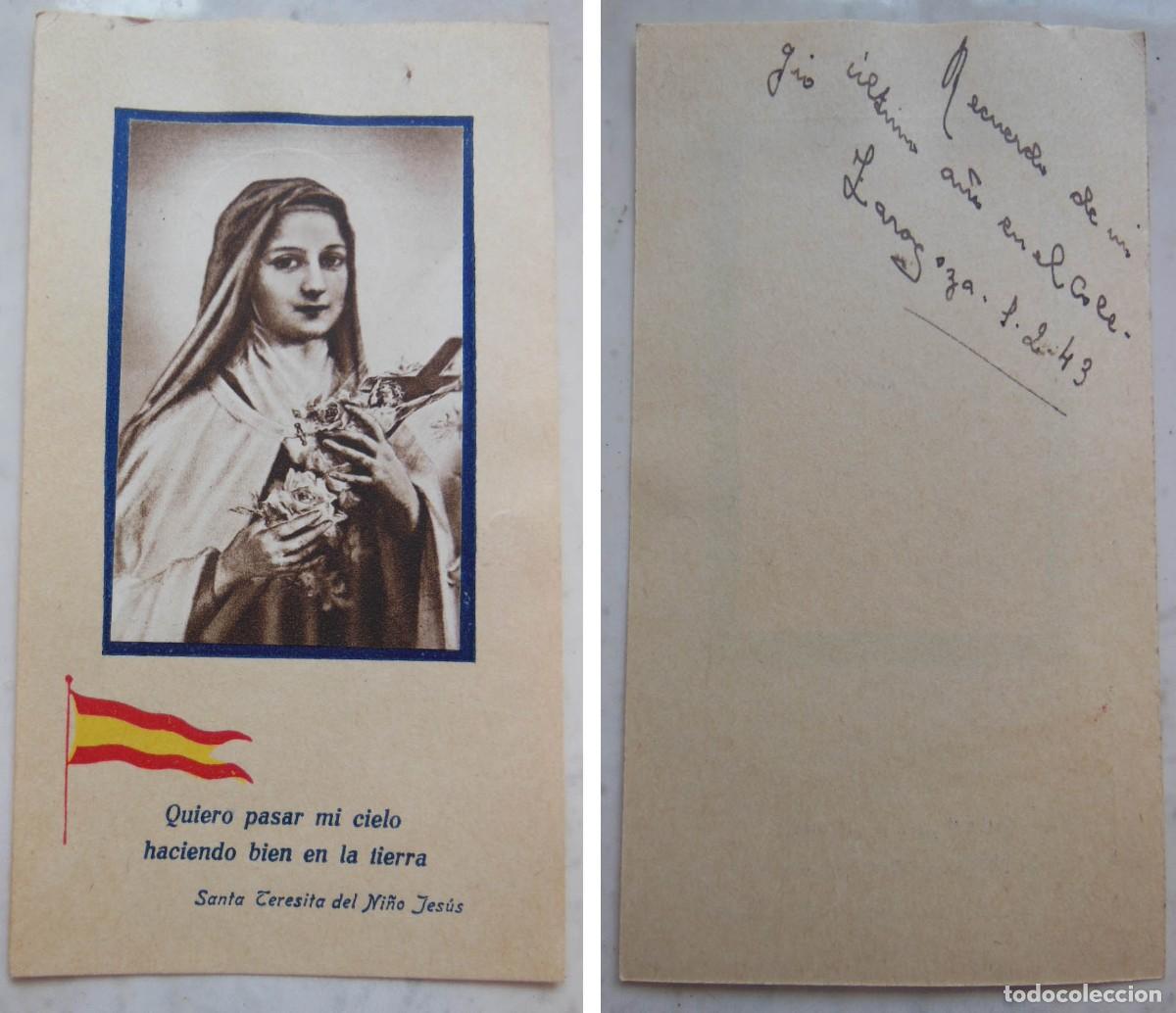 Postales: SANTA TERESITA DEL NI&Ntilde;O JES&Uacute;S. 1943