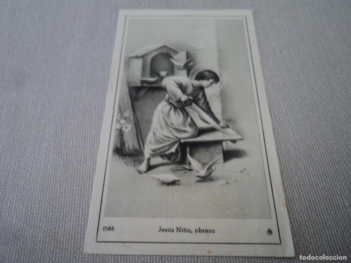 Postales: jesus ni&ntilde;o obrero mb 1588