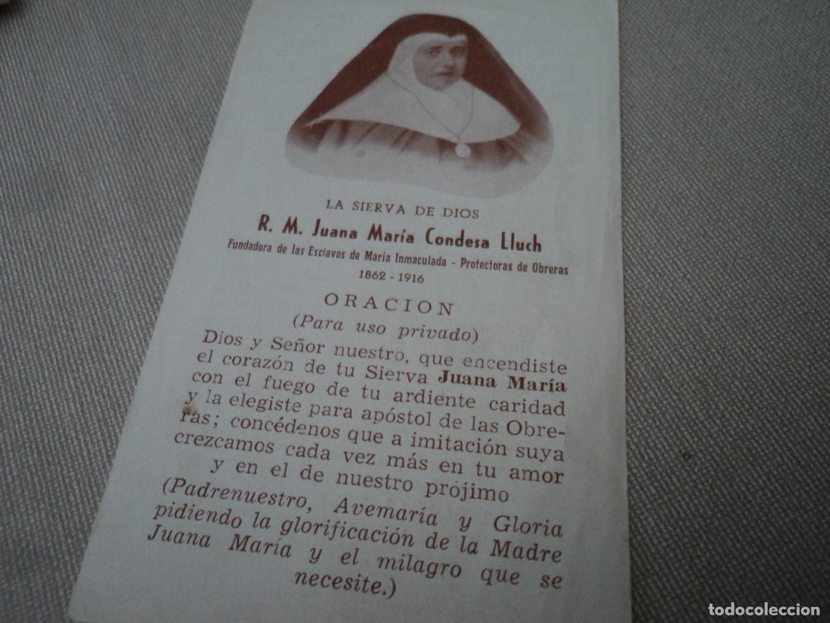 Postkarten: LA SIERVA DE DIOS R. M. JUANA MARIA CONDESA LLUCH, fundadora de las esclavas de maria