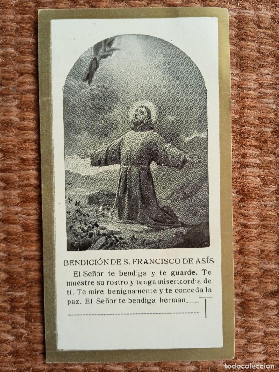 Postales: ESTAMPITA BENDICION DE SAN FRANCISCO DE ASIS