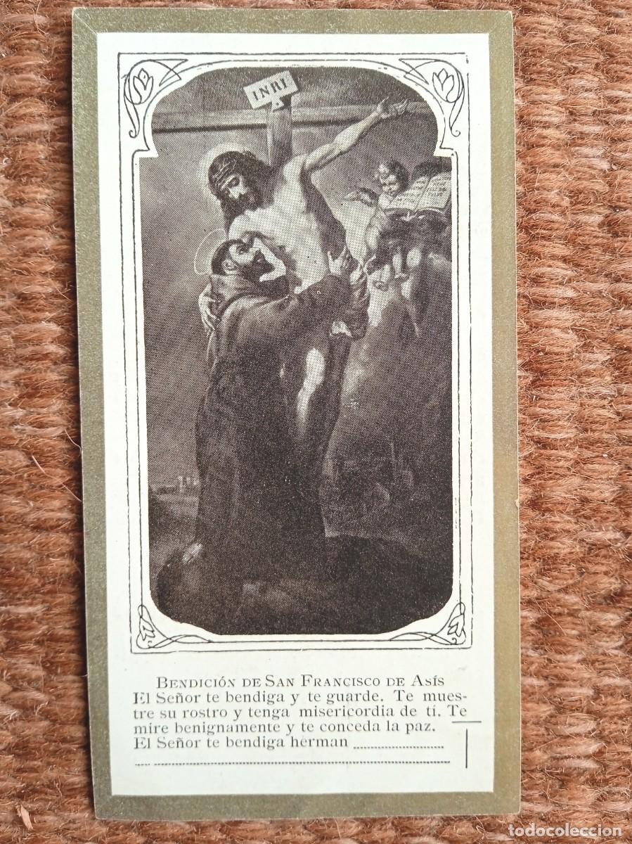 Postales: ESTAMPITA BENDICION DE SAN FRANCISCO DE ASIS