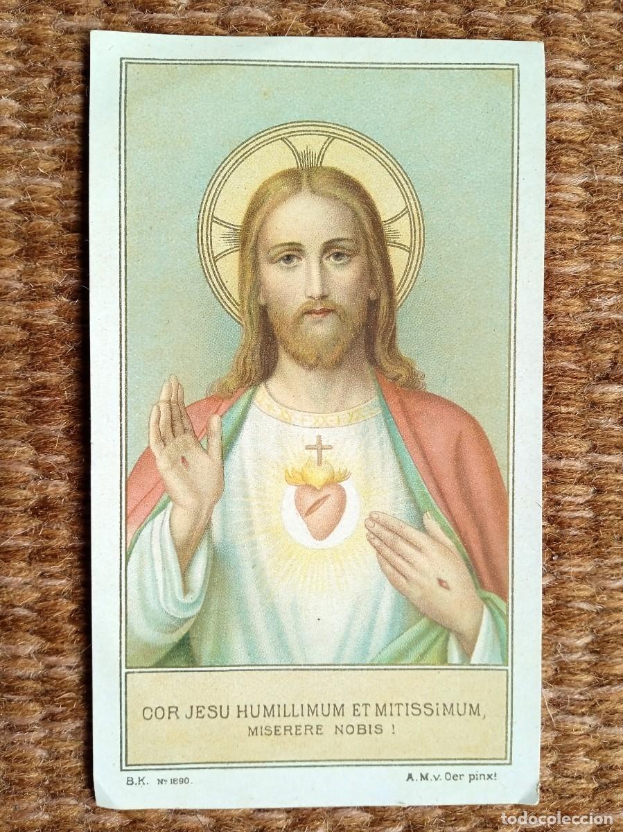 Postales: ESTAMPITA SAGRADO CORAZON DE JESUS