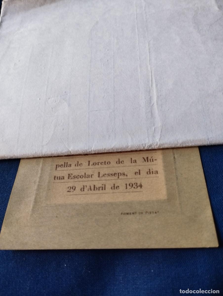 Postales: Recordatorio de comuni&oacute;n de 1934 - Foto 3