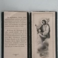 Postales: ESTAMPA RELIGIOSA, PRIMER ANIVERSARIO FALLECIMIENTO TENIENTE CORONEL DE INFANTERIA, 1901
