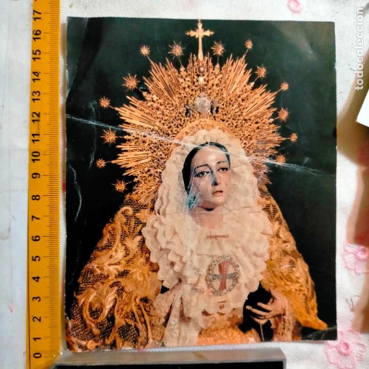 Cartoline: ESTAMPA O POSTAL DE LA SEMANA SANTA DE CADIZ VIRGEN O CRISTO