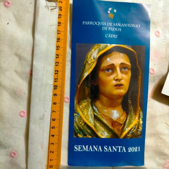 Postkarten: ESTAMPA O POSTAL DE LA SEMANA SANTA DE CADIZ VIRGEN O CRISTO