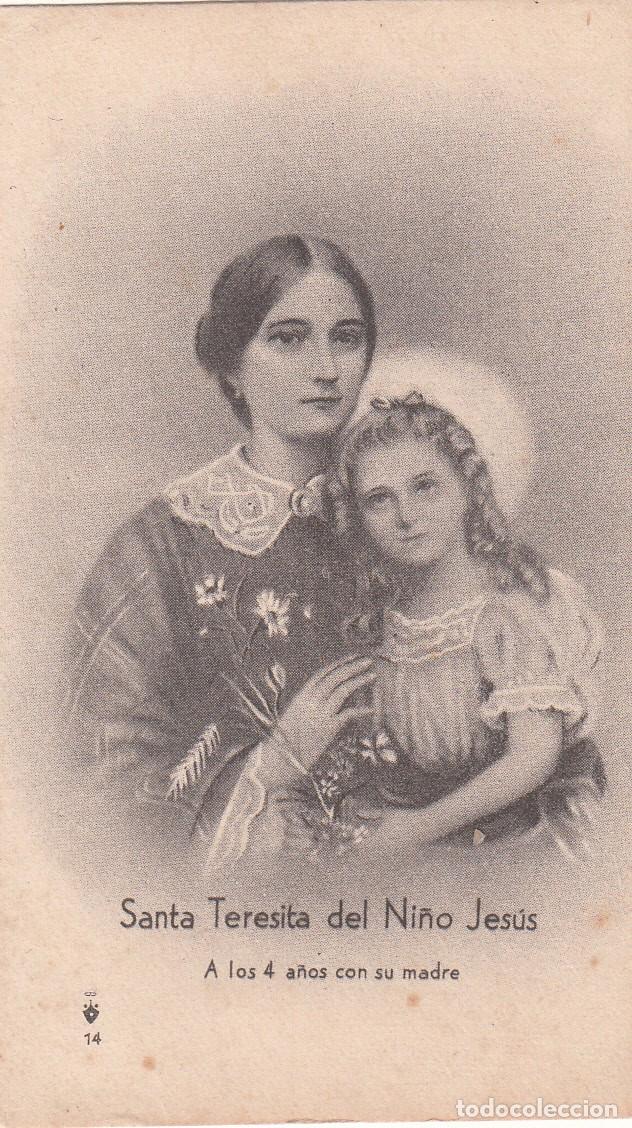 Postales: ESTAMPA DE SANTA TERESITA DEL NI&Ntilde;O JESUS A LOS CUATRO A&Ntilde;OS