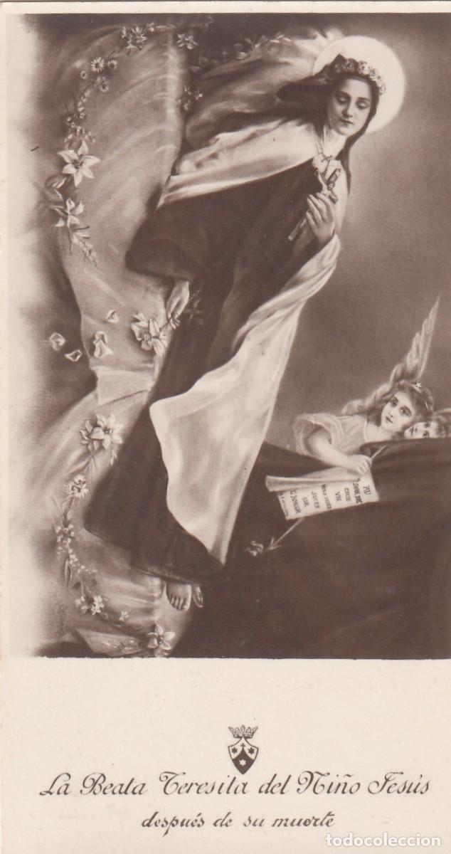 Postales: ESTAMPA DE LA BEATA TERESITA DEL NI&Ntilde;O JESUS DESPUES DE SU MUERTE