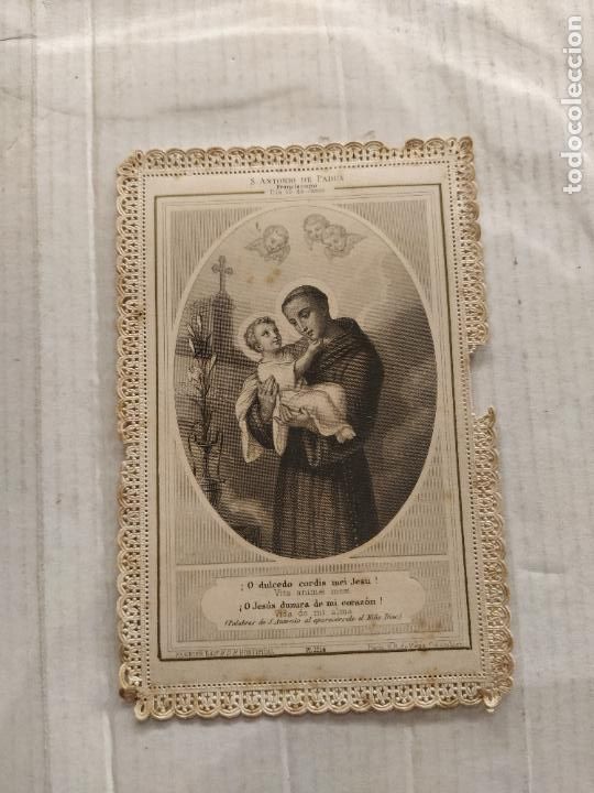 Postales: SAN ANTONIO DE PADUA-ESTAMPA PUNTILLA ANTIGUA-VER FOTOS-(106.370)