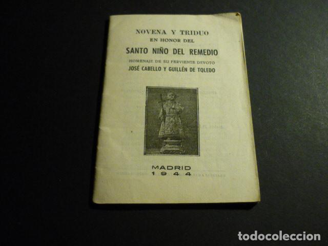 Cartoline: NOVENA Y TRIDUO DEL SANTO NI&Ntilde;O DEL REMEDIO 1944