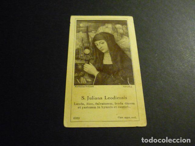 Cartoline: SANTA JULIANA LEODIENSIS ANTIGUA ESTAMPA