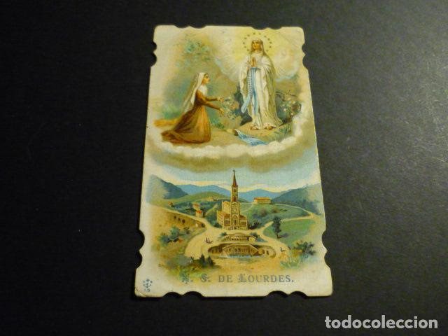 Postales: NUESTRA SE&Ntilde;ORA DE LOURDES ANTIGUA ESTAMPA
