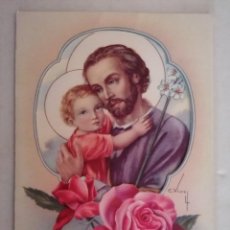 Postales: POSTAL RELIGIOSA SAN JOSE Y EL NIÑO JESUS, ESCRITA 1962