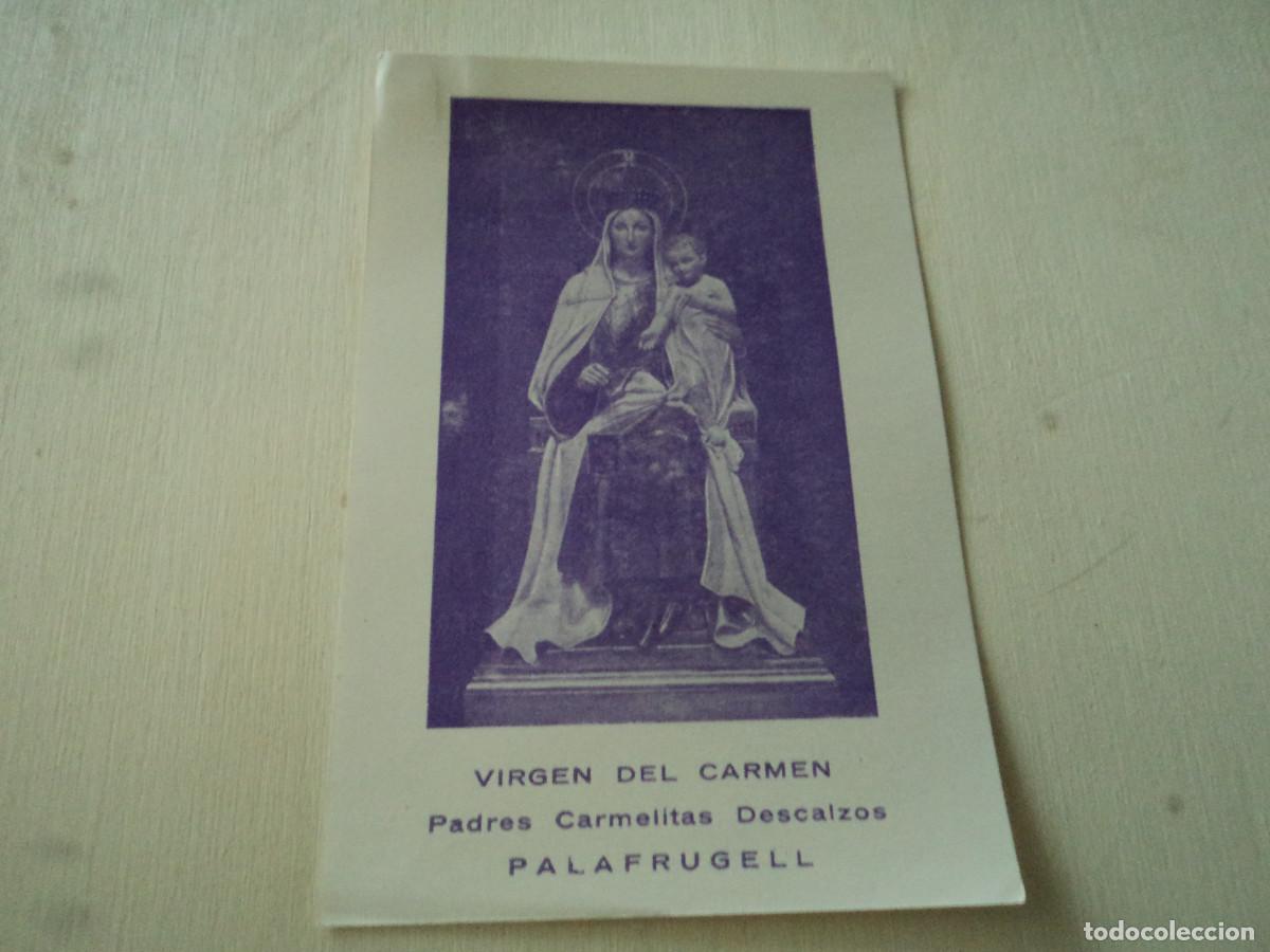 Postales: estampa, virgen del carmen, carmelitas de palafrugell, 11 x 7 cm