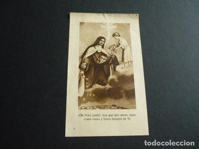 Postkarten: SANTA TERESITA DEL NI&Ntilde;O JES&Uacute;S ANTIGUA ESTAMPA