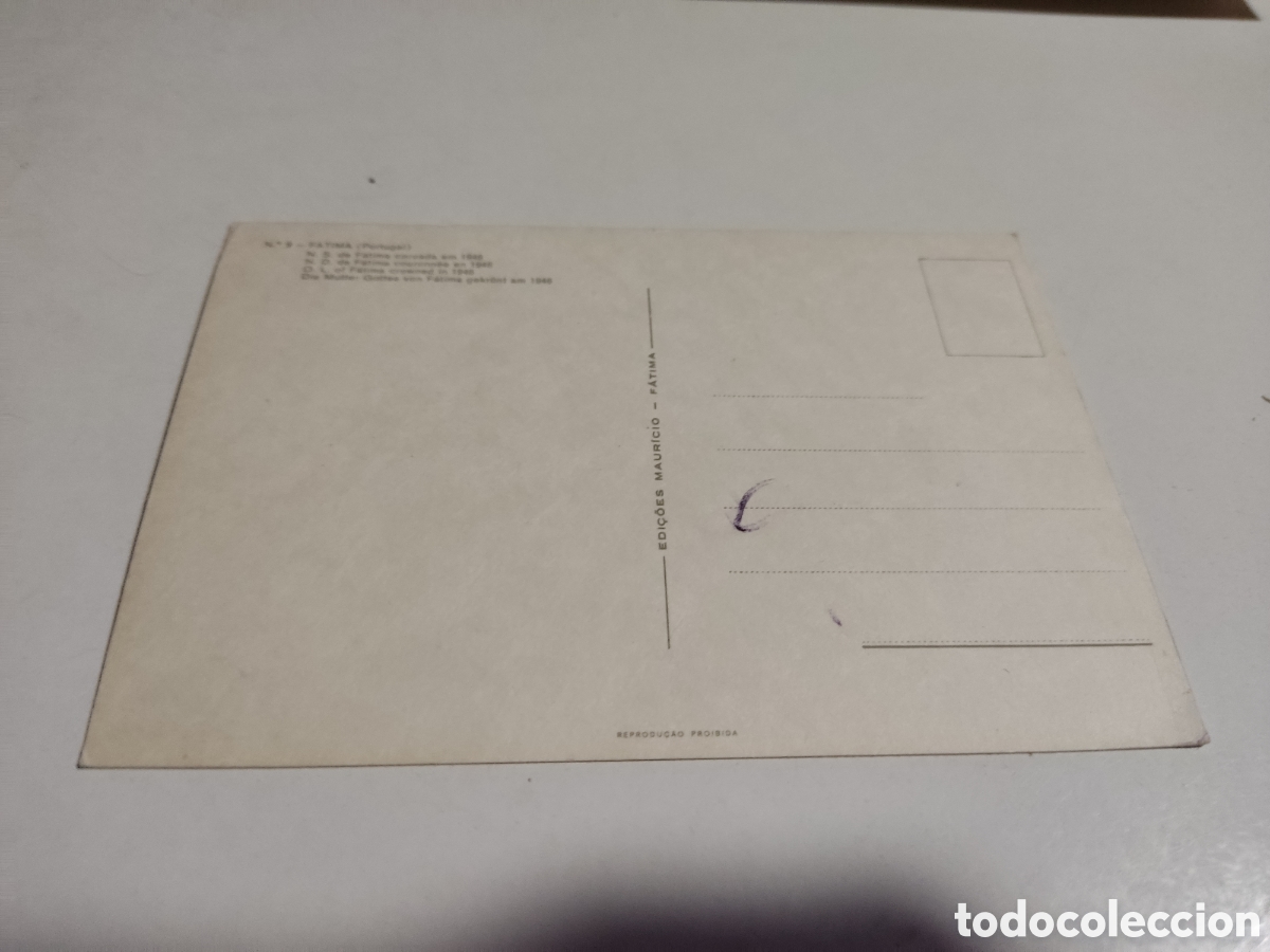 Postales: Postal F&aacute;tima virgen - Foto 2
