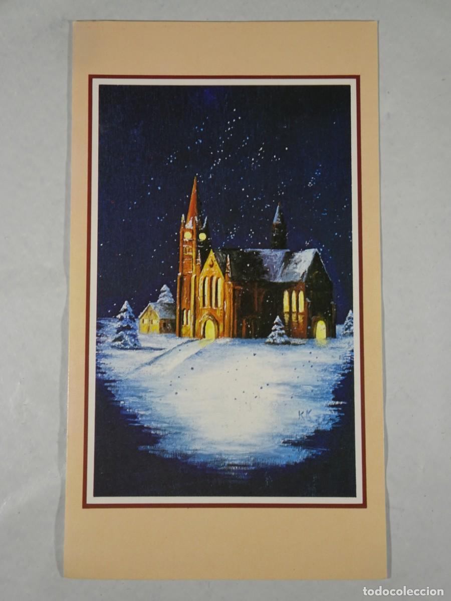 Postales: ANTIGUA TARJETA, FELICITACI&Oacute;N NAVIDAD ,ILUSTRADA, VER FOTOS