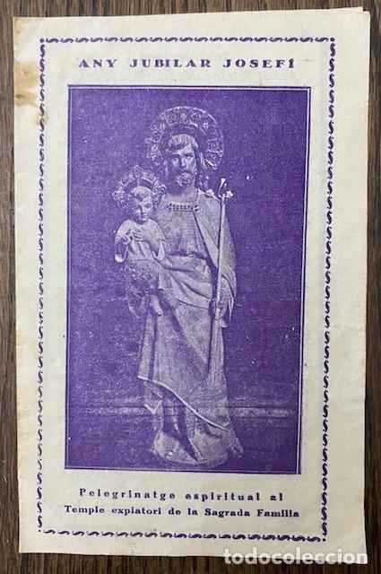 Cartoline: ANY JUBILAR JOSEF&Iacute; PELEGRINATGE ESPIRITUAL AL TEMPLE EXPIATORI DE LA SAGRADA FAMILIA 1921