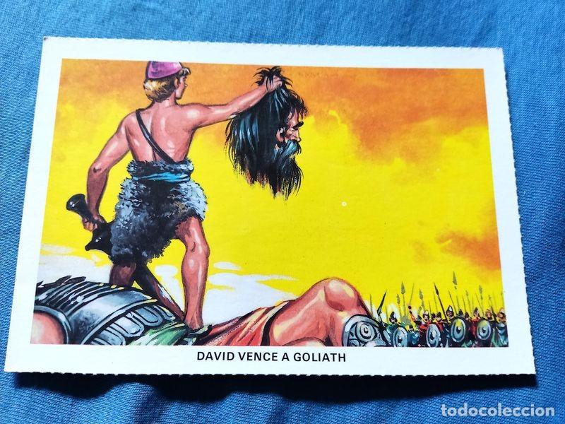 Postkarten: POSTAL LA BIBLIA DAVID VENCE A GOLIATH NO CIRCULADA ED ANTALBE