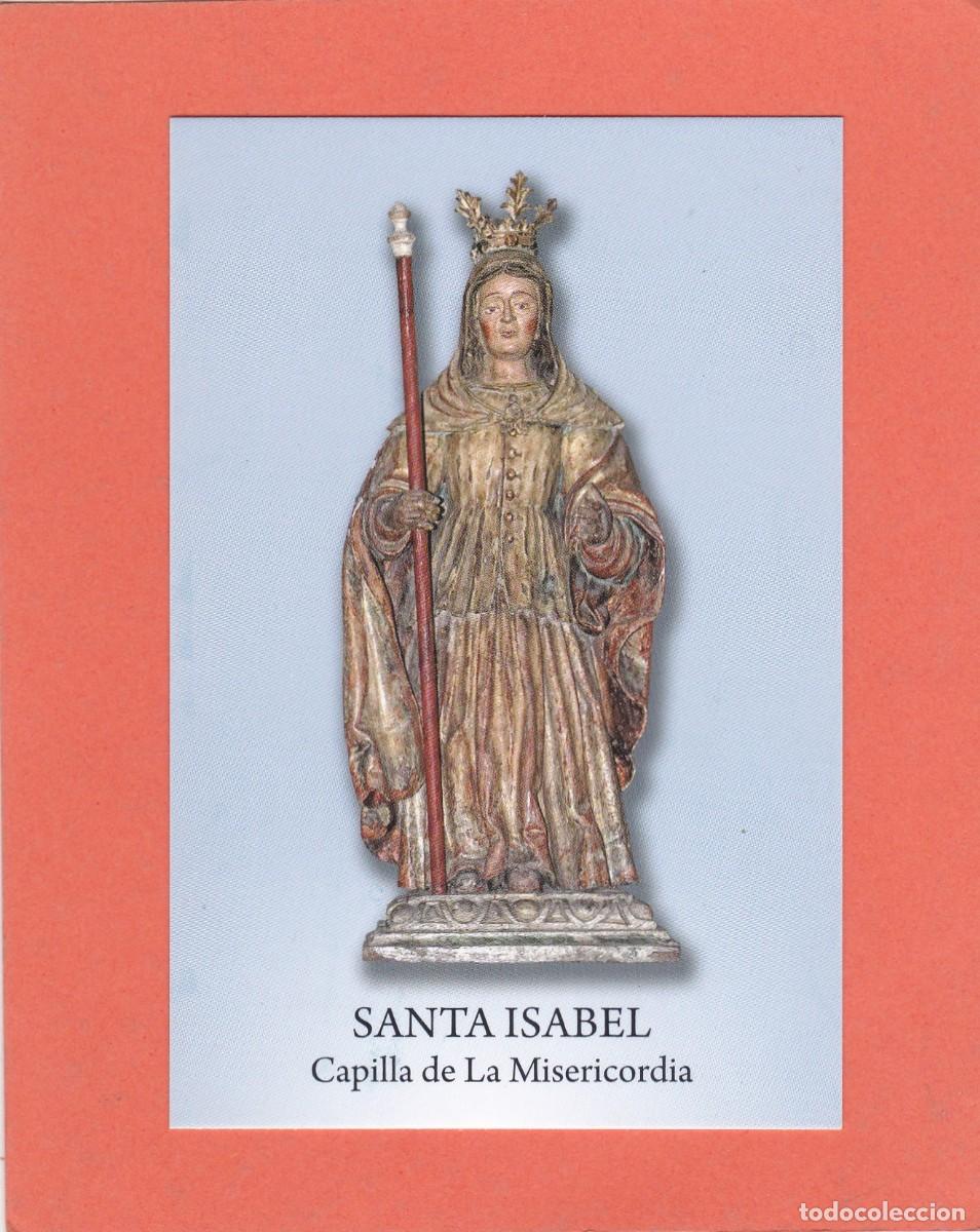 Postales: ESTAMPA SANTA ISABEL DE PORTUGAL - ORACI&Oacute;N A LA SANTA (GRANDE)