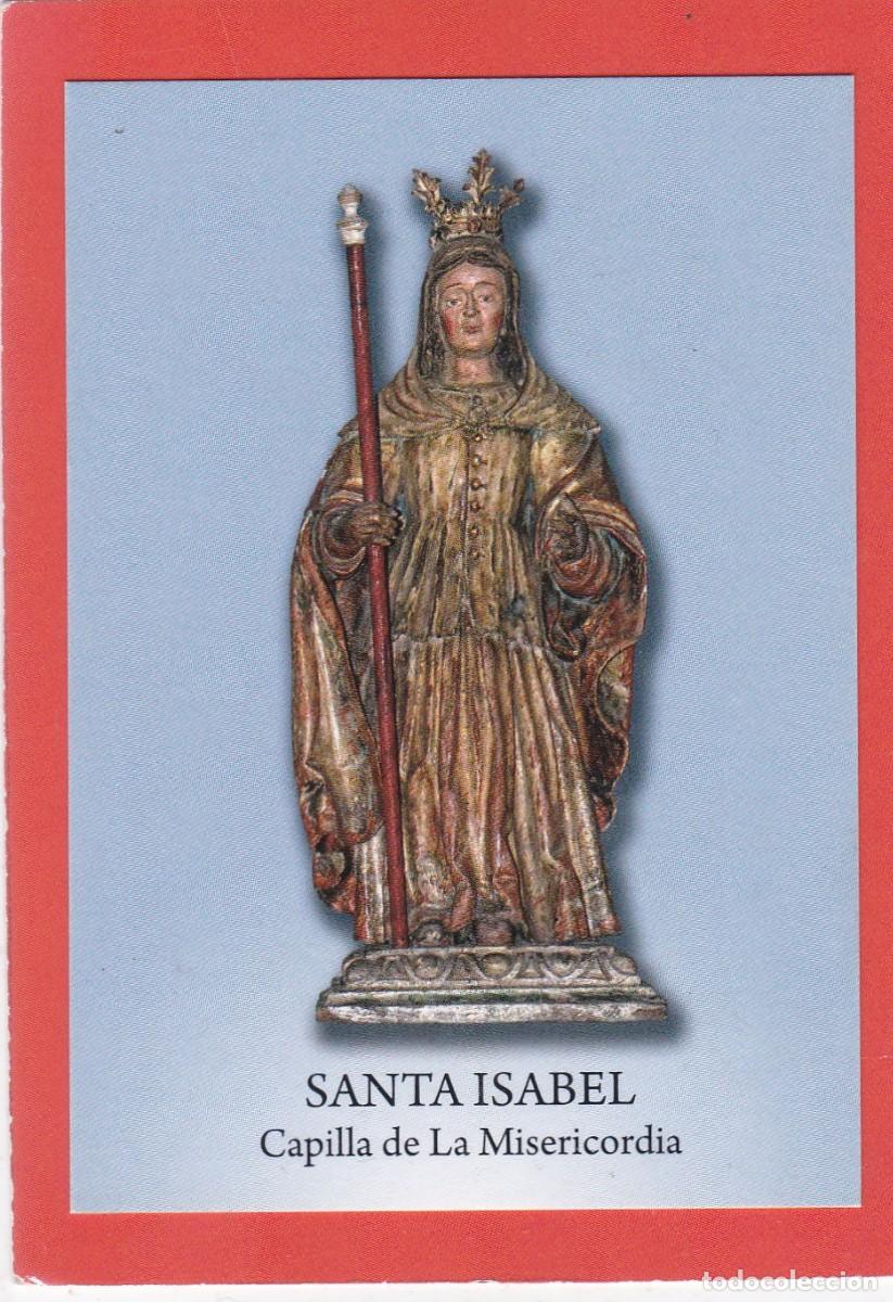 Postales: ESTAMPA SANTA ISABEL DE PORTUGAL - ORACI&Oacute;N A LA SANTA (PEQUE&Ntilde;A)