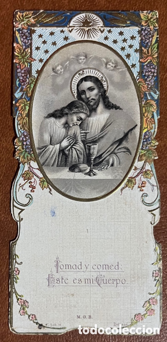 Postkarten: SOUVENIR DE MA PREMI&Egrave;RE COMMUNION - COLL&Egrave;GE DES FR&Egrave;RES DE LA BONANOVA - 1918