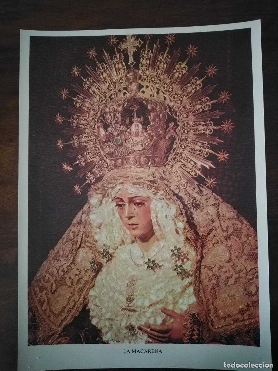 Cartoline: L&aacute;mina recordatorio de La MACARENA. 21 x 29,5 cm.