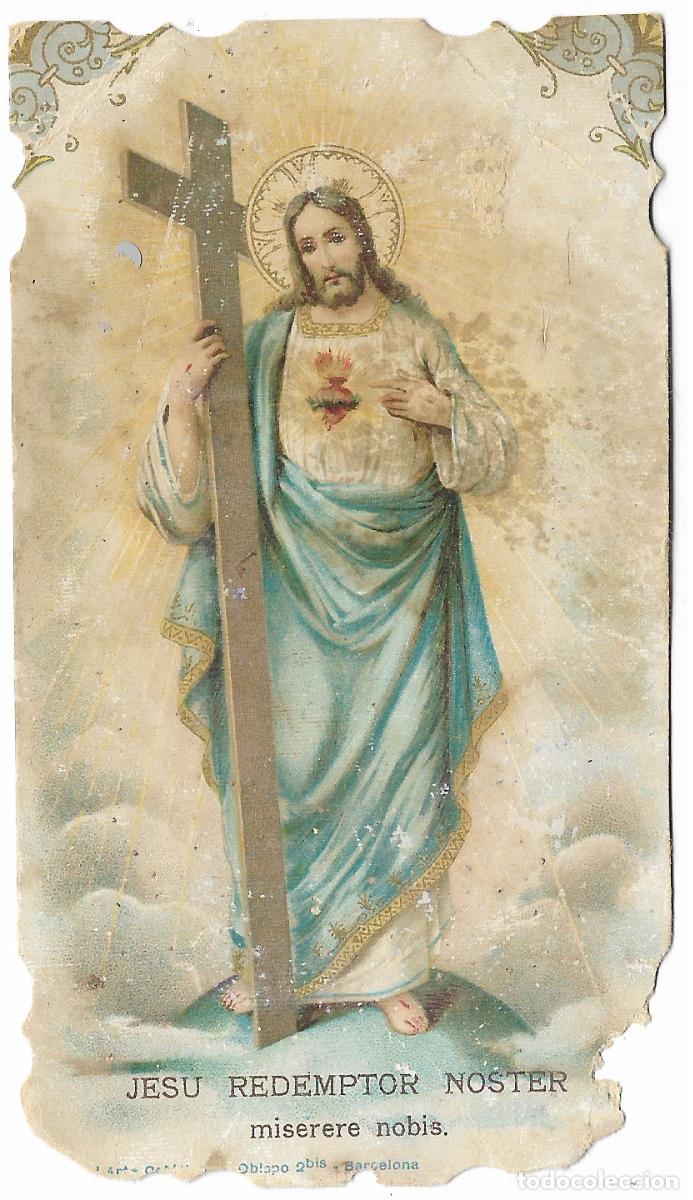 Postales: ANTIGUA POSTAL A&Ntilde;OS 30 **JESU REDEMPTOR NOSTER --PROMESAS DE NUESTRO SE&Ntilde;OR JESUCRISTO
