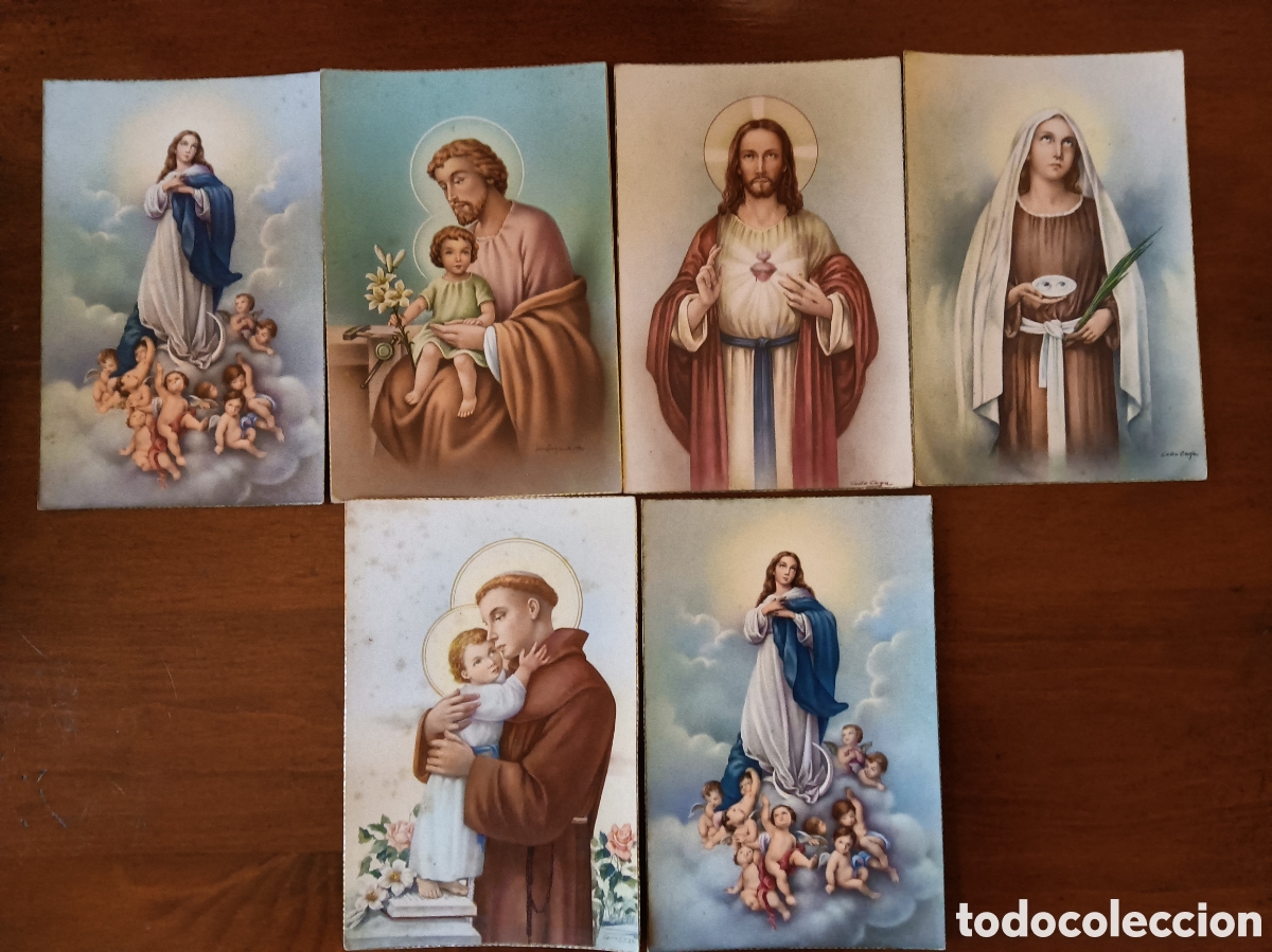 Postales: 6 POSTALES RELIGIOSAS VINTAGE - Foto 1