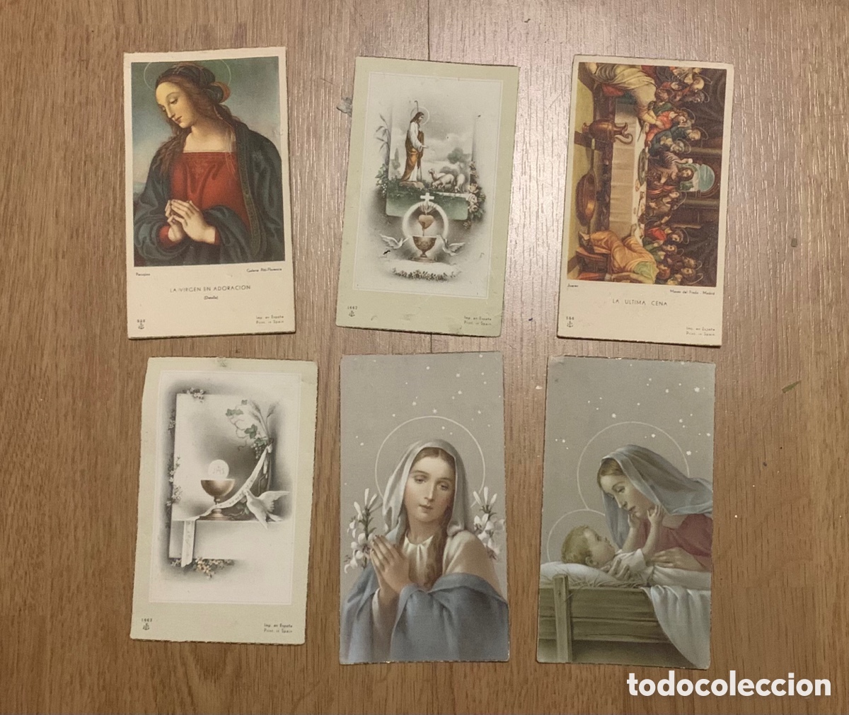 Postales: Tarjetas de sacrist&iacute;a 1951