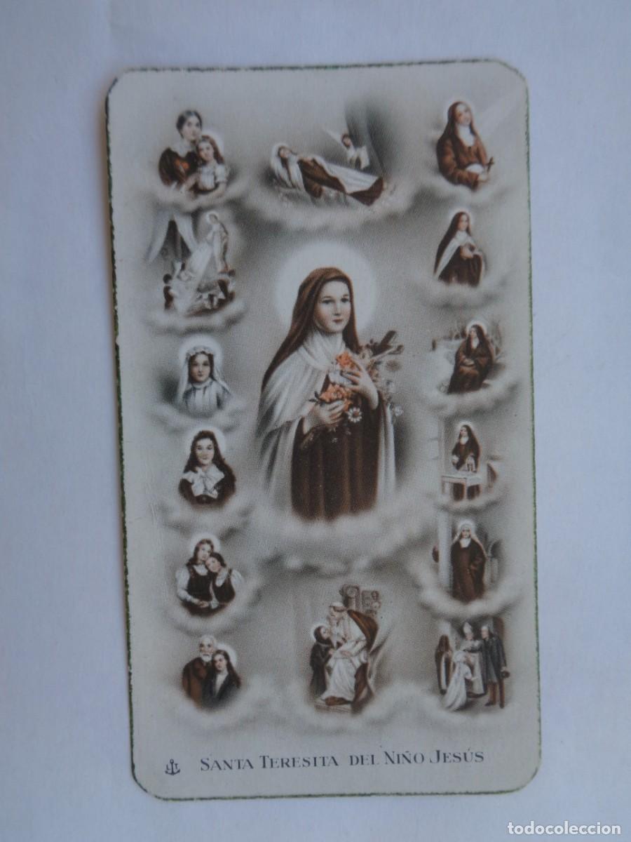 Postales: ANTIGUA ESTAMPA DE SANTA TERESITA DEL NI&Ntilde;O JESUS