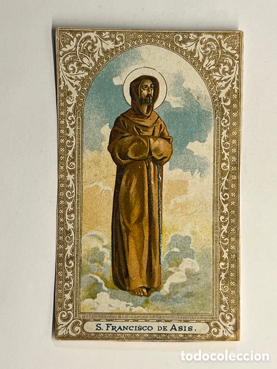 Postales: SAN FRANCISCO DE ASIS. Estampa Cromolitografia&hellip; (h.1910?)