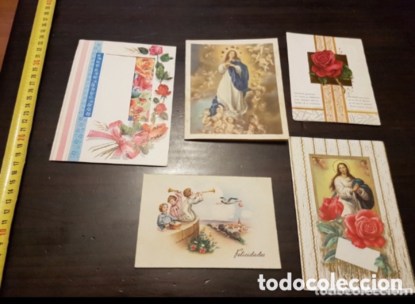 Postales: Antiguas estampas recordatorios y postales religiosas - Foto 4