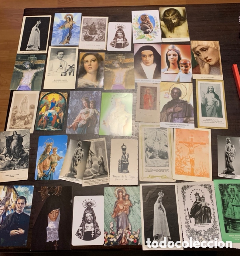 Postales: Antiguas estampas recordatorios y postales religiosas - Foto 11